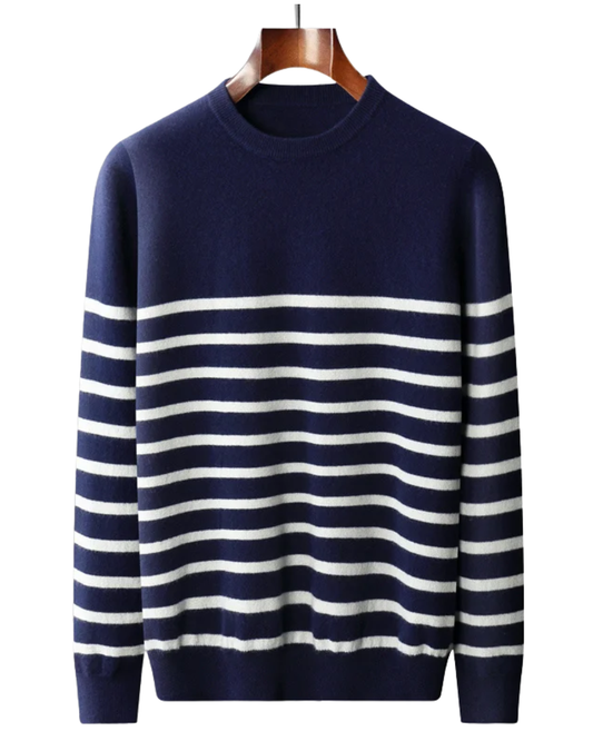 Elegante jersey de lana a rayas