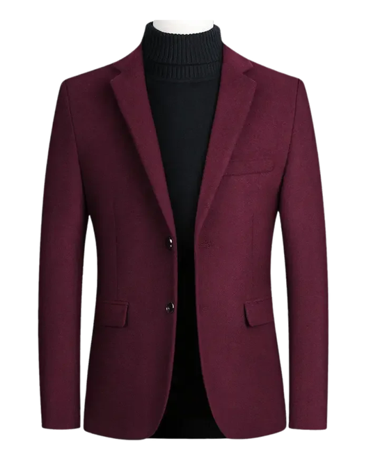 Elegante blazer de lana