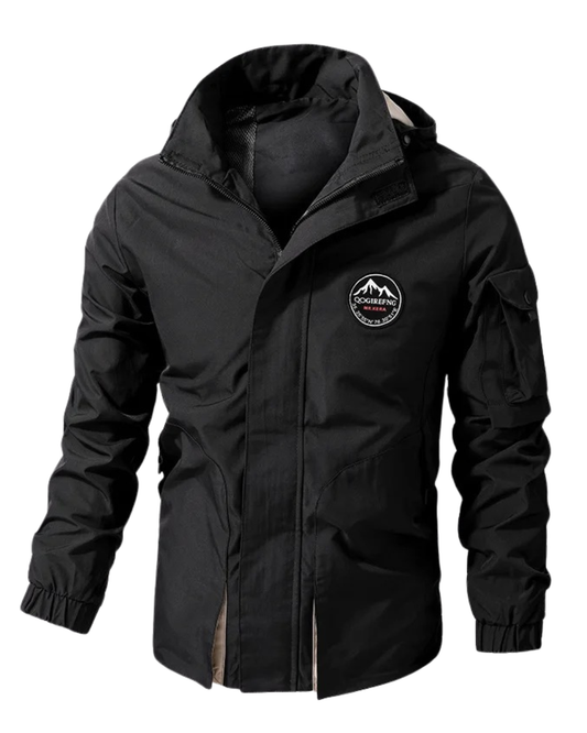 Elegante chaqueta militar de invierno