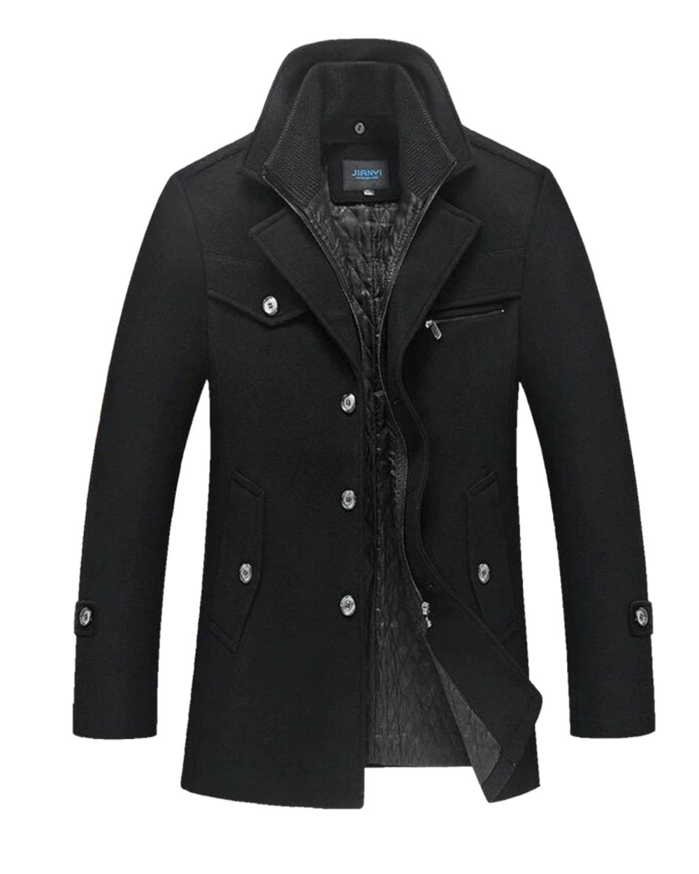 Elegante abrigo de invierno