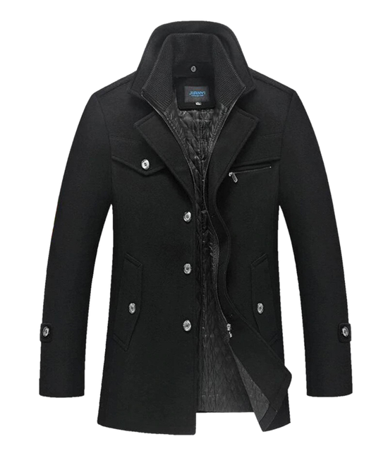 Elegante abrigo de invierno