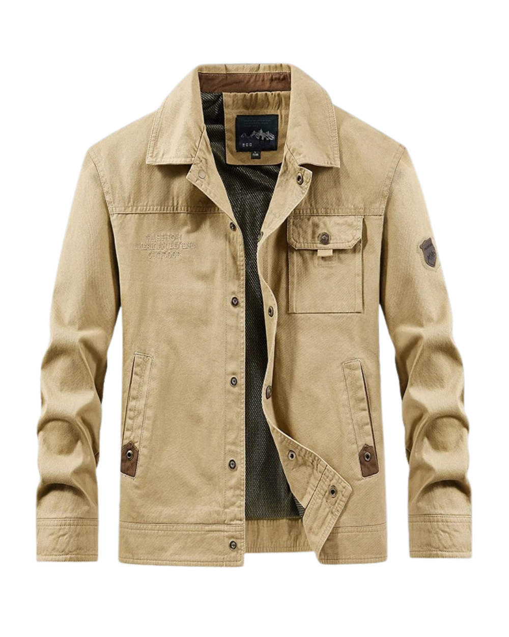 Chaqueta cortavientos de algodón