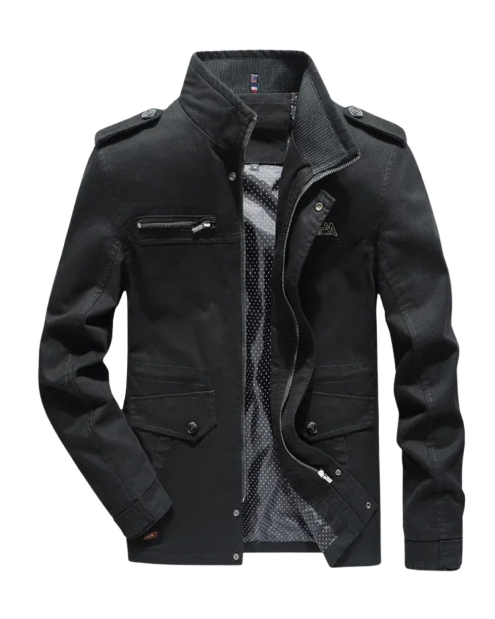 Elegante chaqueta cargo de algodón