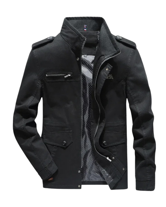 Elegante chaqueta cargo de algodón