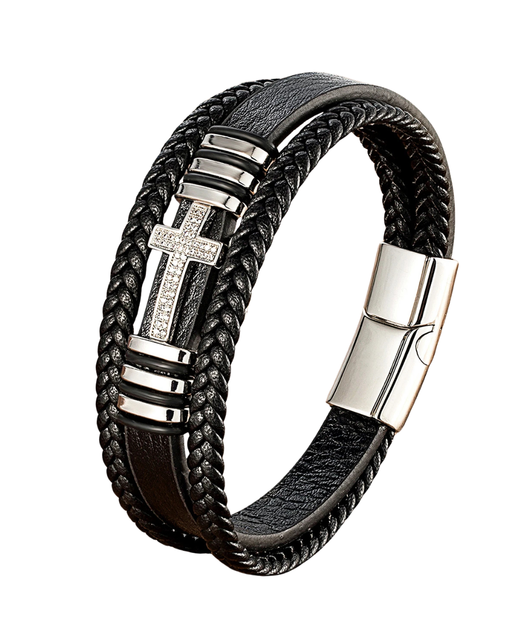 Pulsera clásica con la Cruz de Jesús