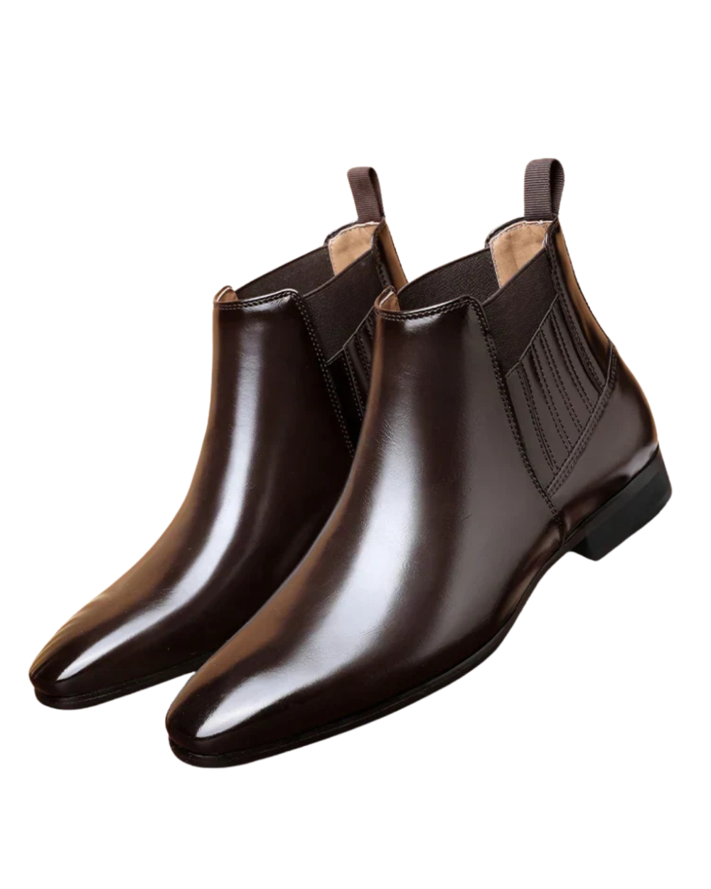 Botas elegantes de cuero