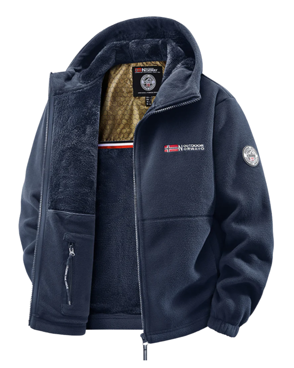 Elegante chaqueta con forro polar