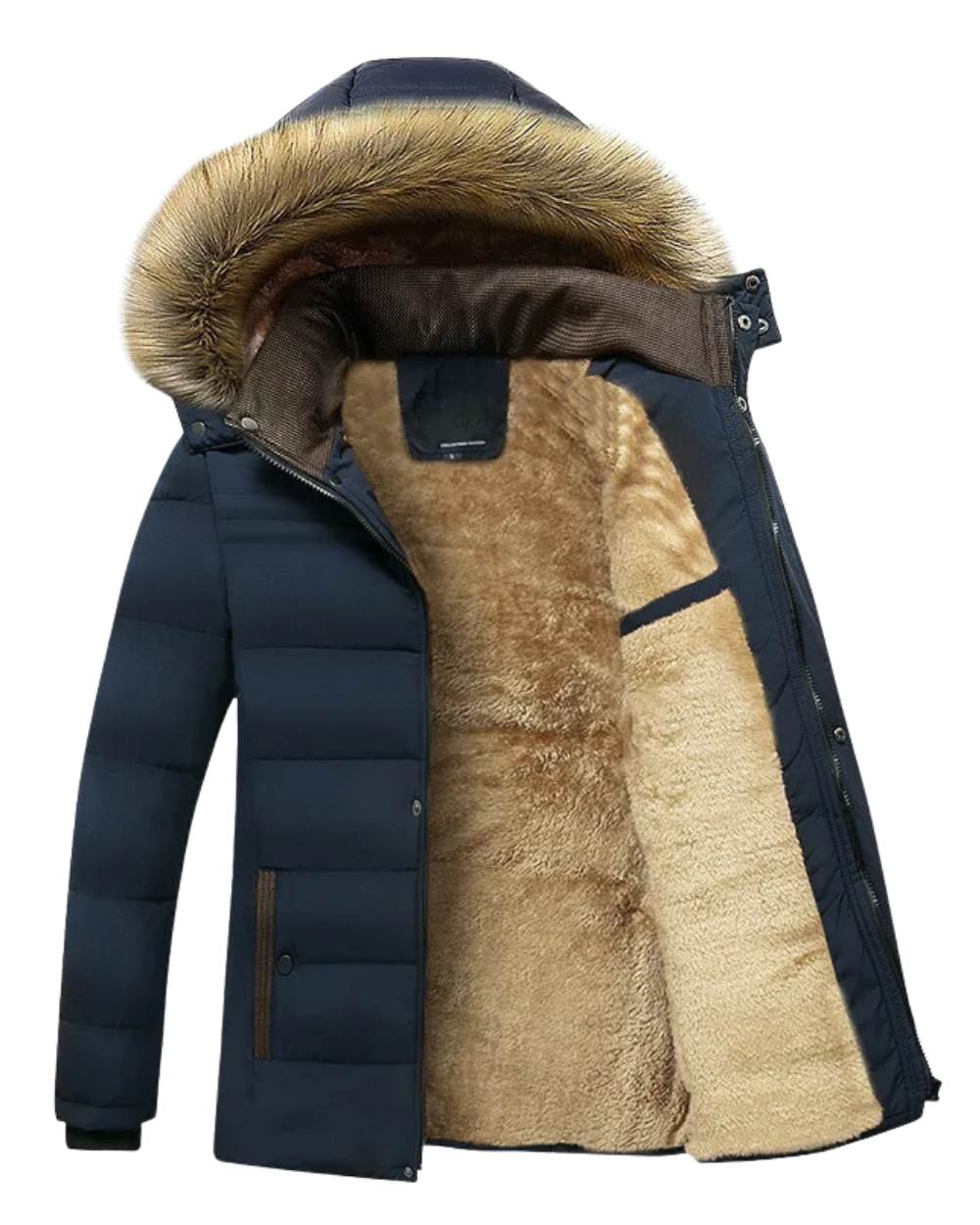 Elegante chaqueta de invierno de forro polar de algodón