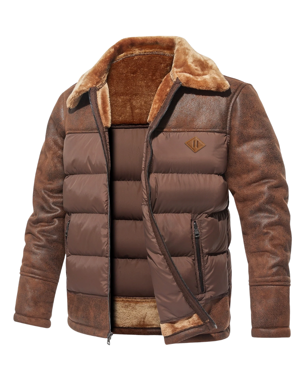 Elegante chaqueta con forro polar