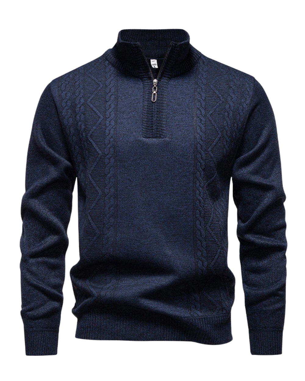 Jersey vintage de punto con cremallera