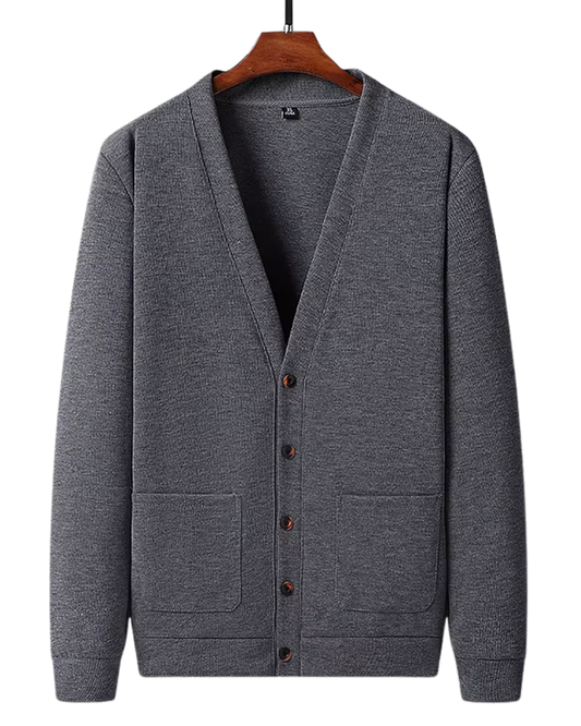 Elegante cárdigan con cuello en V