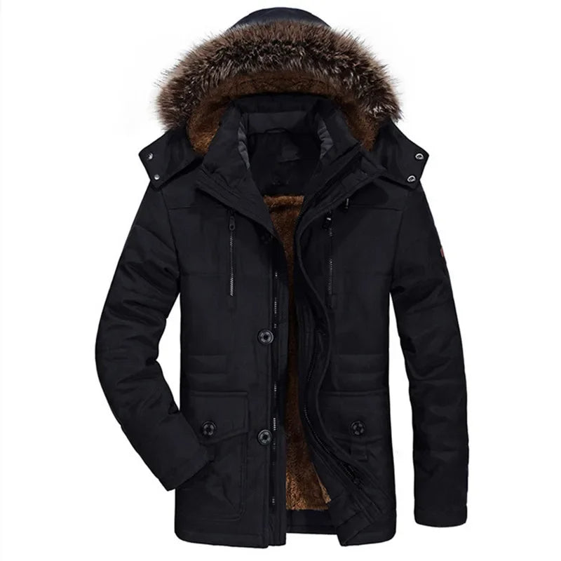 Chaqueta de invierno con capucha de algodón