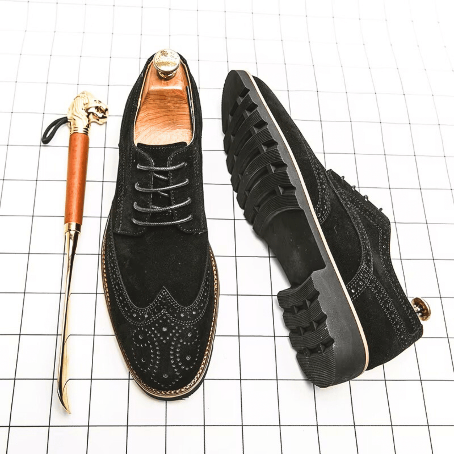 Zapatos Oxford de ante