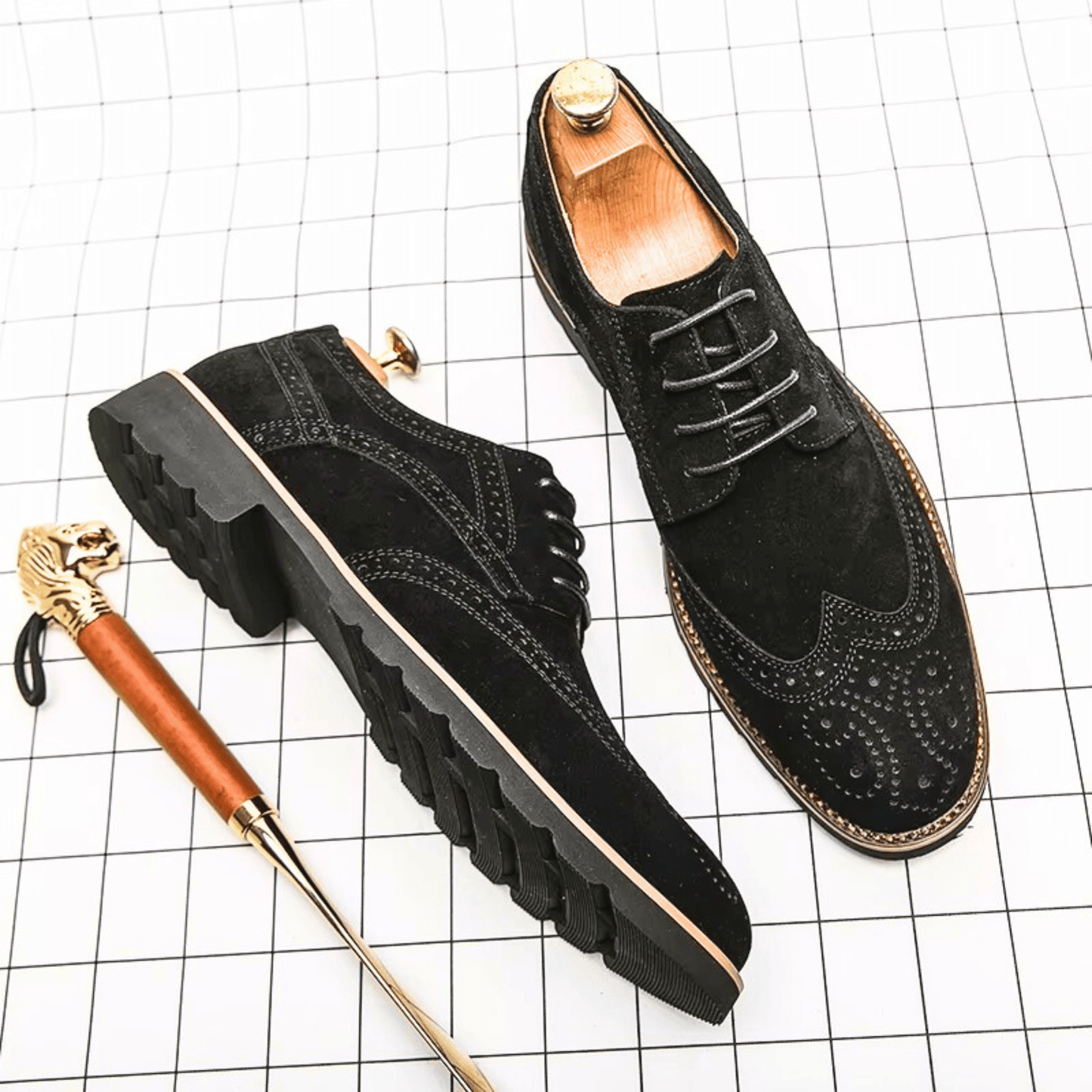 Zapatos Oxford de ante