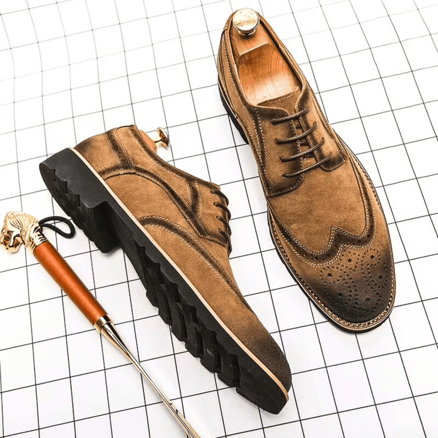 Zapatos Oxford de ante